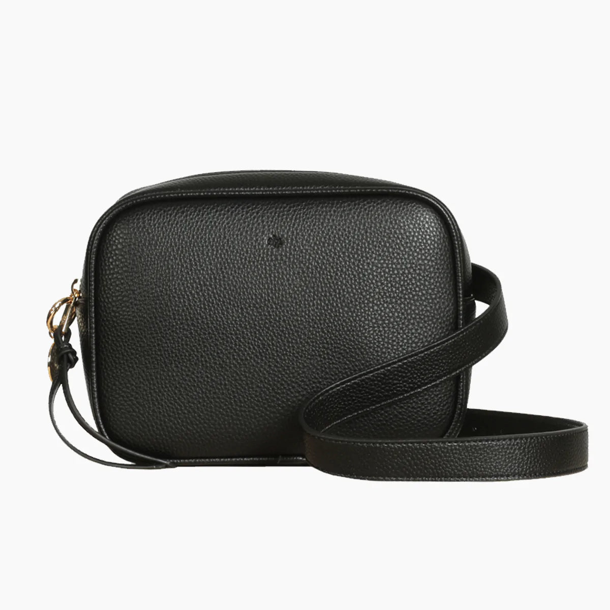 Belt Bag – Black Pebble with Gold Hardware