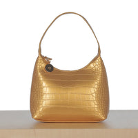 Mini Marlo - Gold Croc Effect