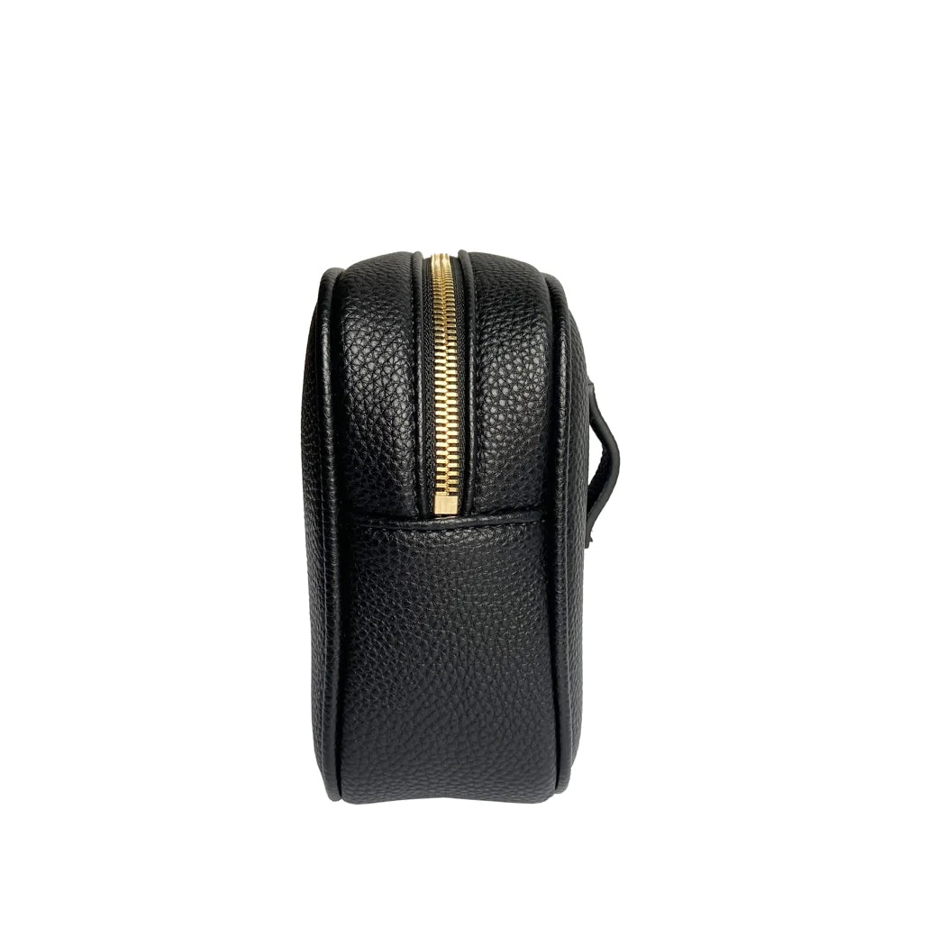 Belt Bag – Black Pebble with Gold Hardware