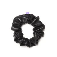 Thumbnail for Vegan Leather Scrunchie - Black