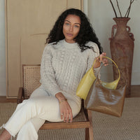 Marlo Bag - Chestnut Croc Effect