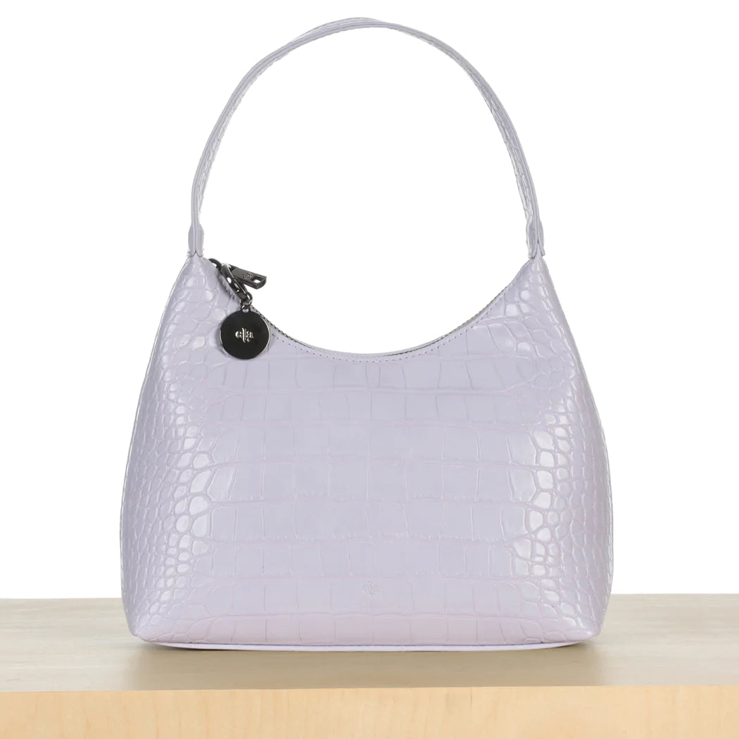 Marlo Bag - Periwinkle Croc Effect