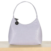 Marlo Bag - Periwinkle Croc Effect