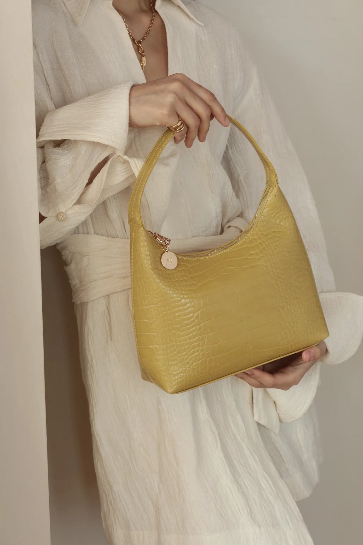 Marlo Bag - Chamomile Croc