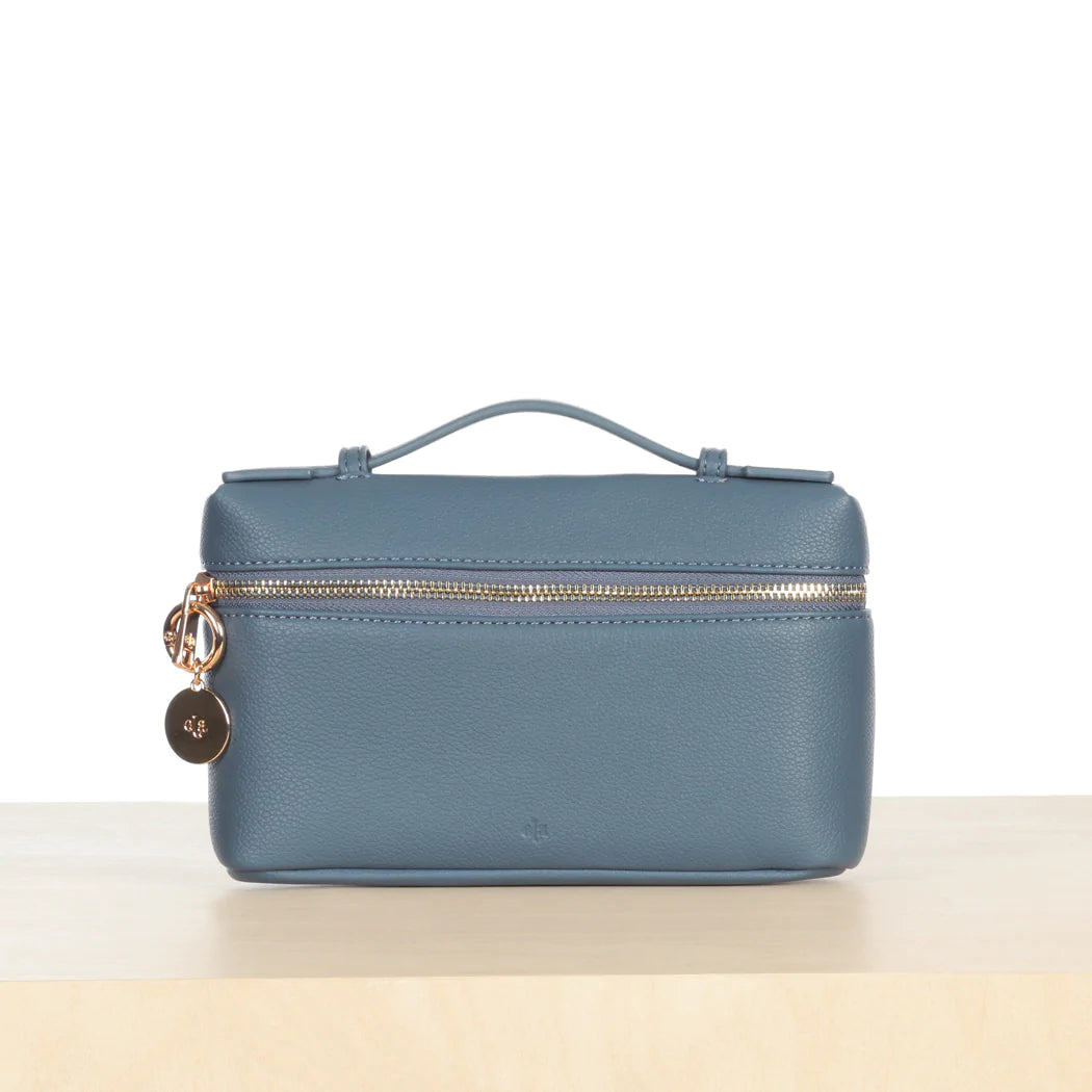 Mini Case Clutch - Denim Pebble