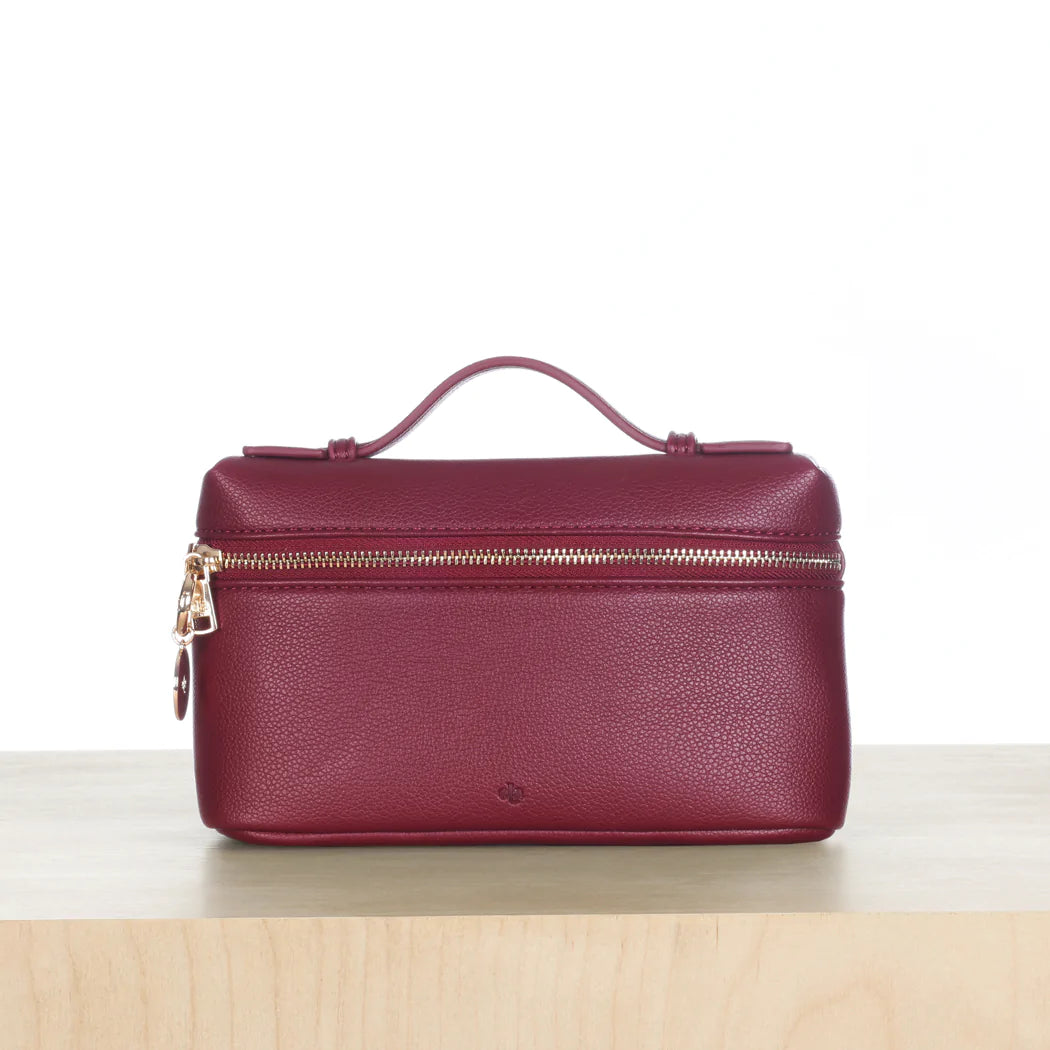 Mini Case Clutch - Wine Pebble