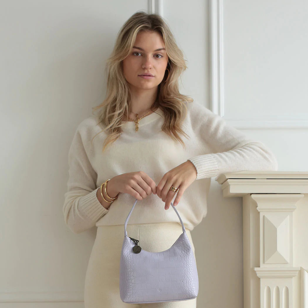 Mini Marlo - Periwinkle Croc Effect