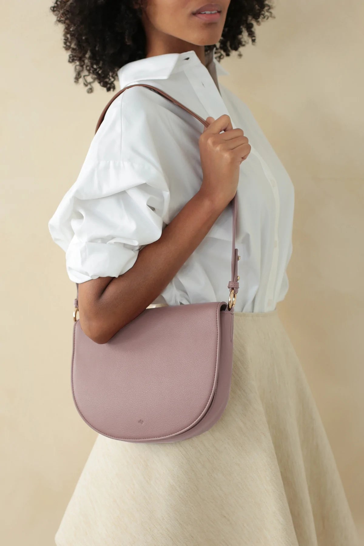 Guitar Strap compatible with Mini Bloom Bag & Saddle Bag - Mauve Pebble