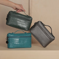 Mini Case Clutch - Pewter Pebble