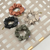 Thumbnail for Vegan Leather Scrunchie - Taupe